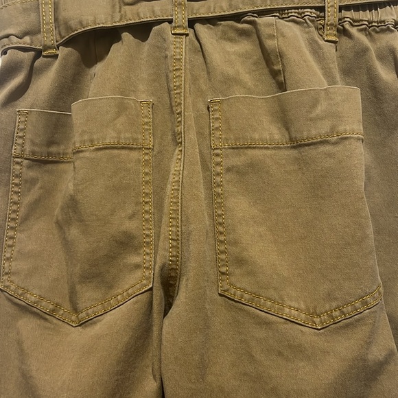 Cabi Discovery Paperbag Trousers Style 5693 Hi-Rise Self Tie Waist Womens 4 - Picture 4 of 4